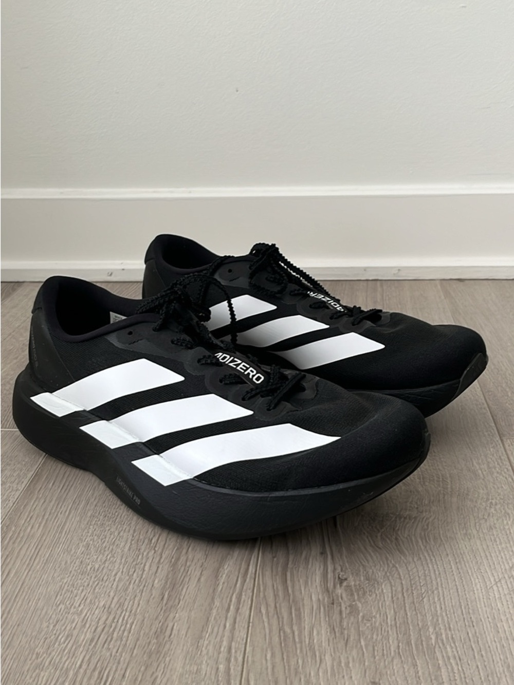 Adidas Adizero Evo SL - Men’s Size 11 - Core Black/White